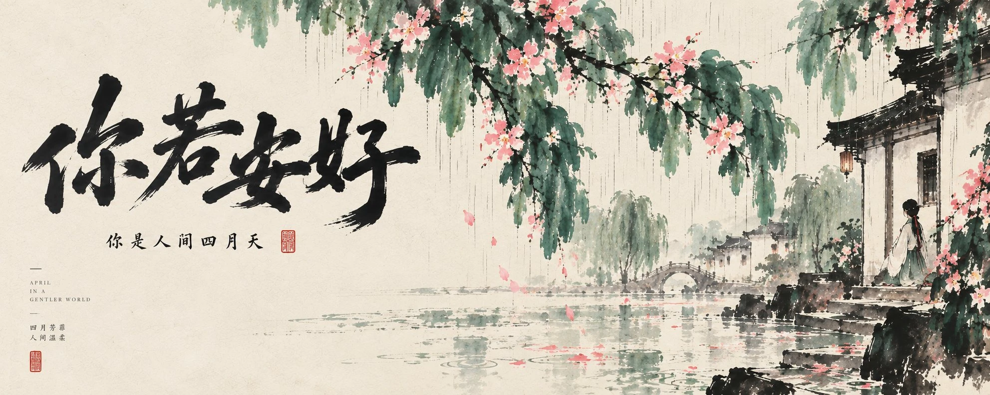 04. 《你若安好》(朱砂红荷与润墨荷叶)