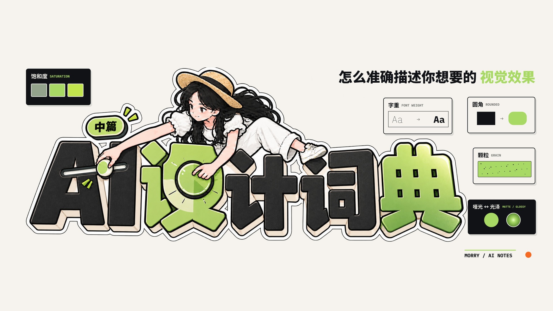 《AI 设计词典（中篇）｜怎么准确描述视觉效果》