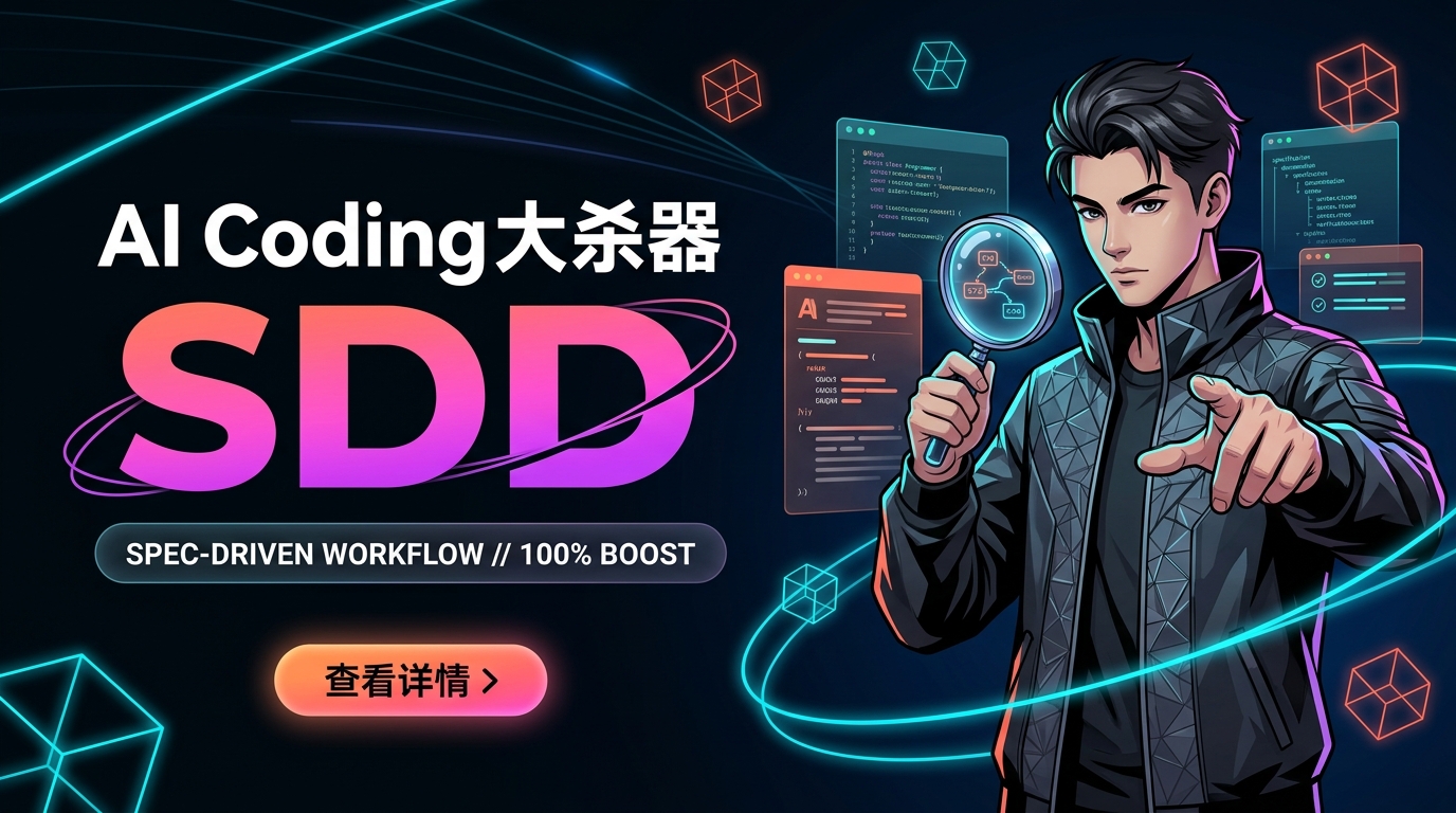 《效率提升100%!分享我的 AI Coding 大杀器:SDD 工作流》