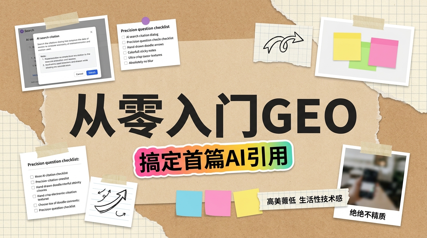 《从零入门GEO：搞定第一篇可以被 AI 引用的内容》