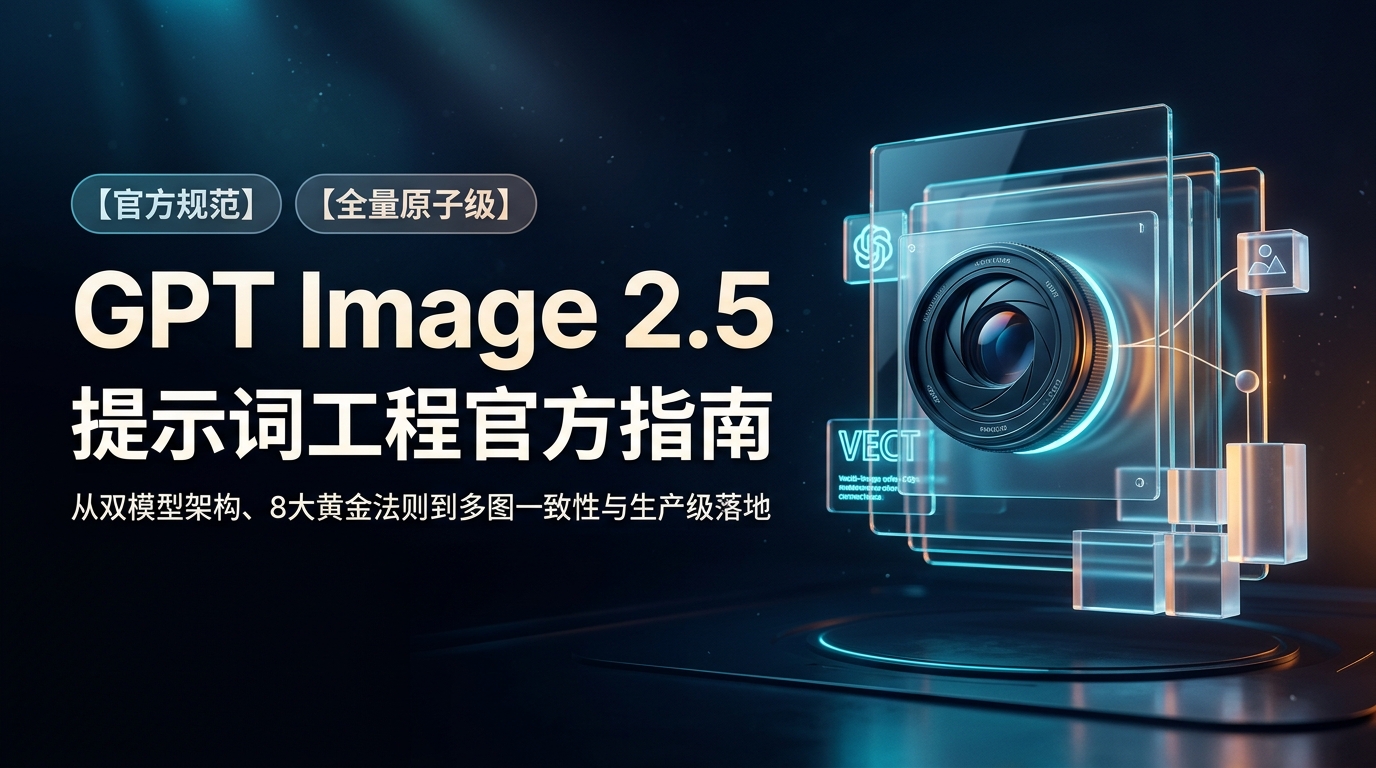 OpenAI 官方指南:GPT Image 2.5 提示词工程全景解析(双模型架构与多图一致性实战)