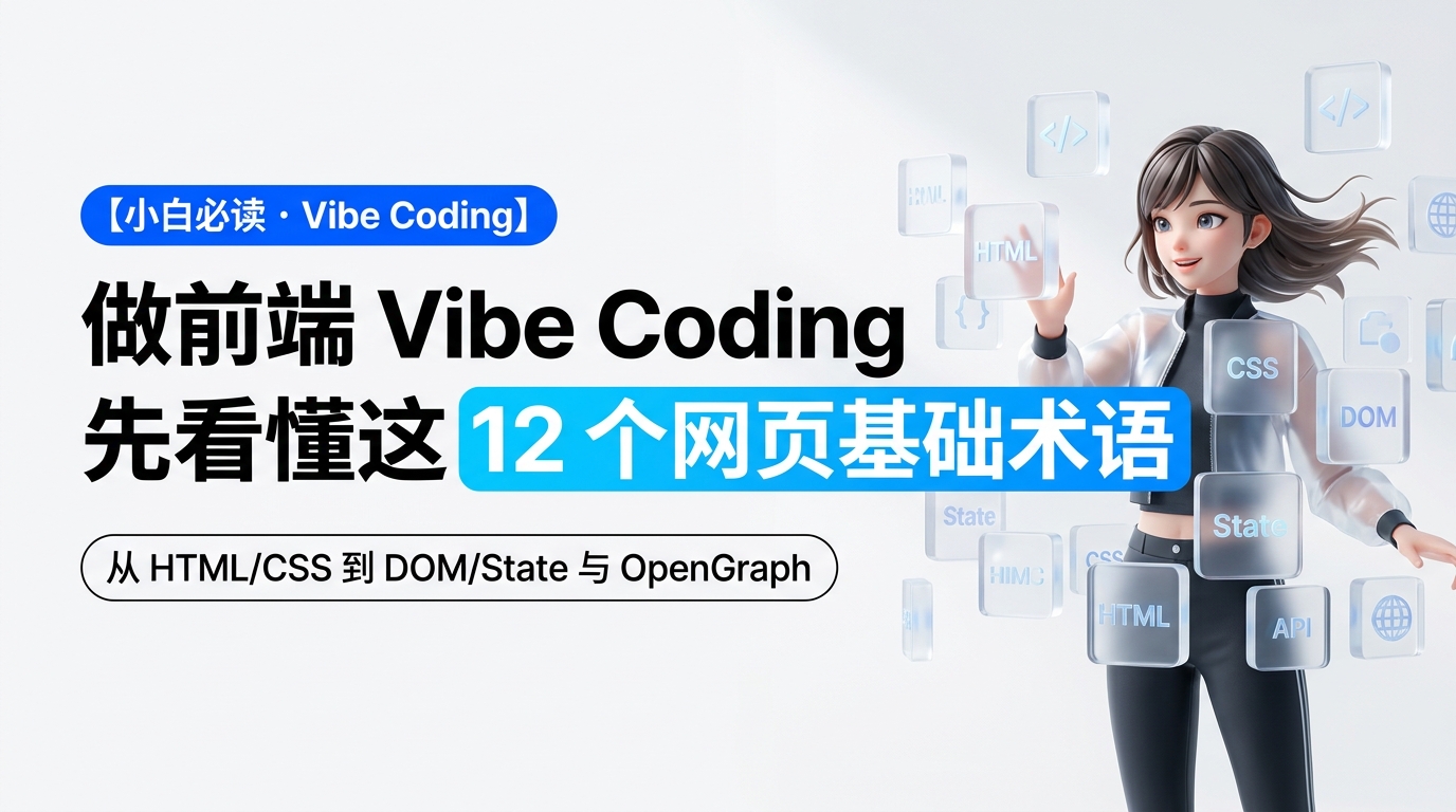 做前端 Vibe Coding,先看懂这 12 个网页基础术语