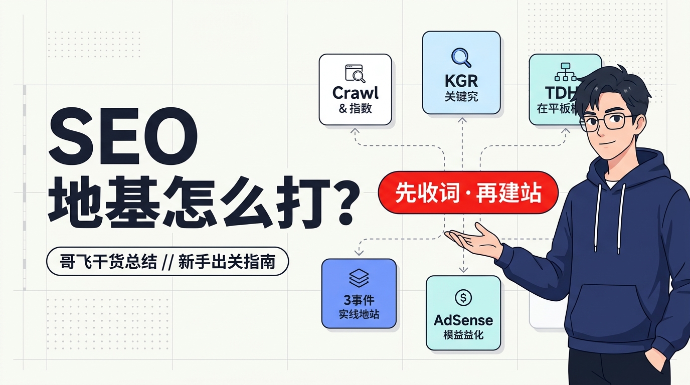 《SEO 地基怎么打?整理了哥飞几百篇文章,我总结了这份新手出关指南》