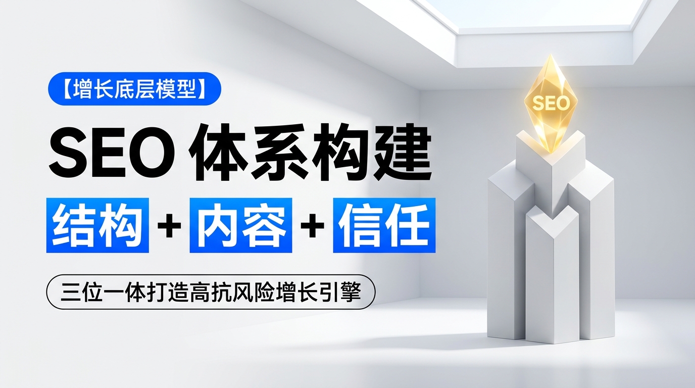 《SEO = 结构系统 + 内容系统 + 信任系统(完整拆解)》